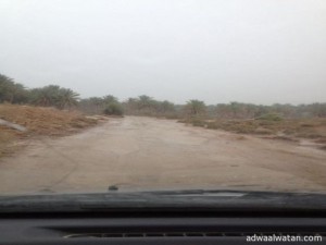 هطول أمطار غزيرة إلى متوسطة بمحافظة الأنبار بدولة العراق