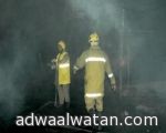 الدفاع المدني يسيطر على حريق في حراج بن قاسم بالرياض