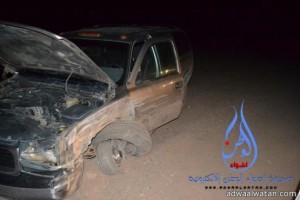 وقوع حادث بين سيارتين على طريق الحائط – الشملي مساء اليوم