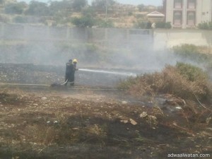 مدني المندق يخمد حريقاً اندلع في قرية “عويره”