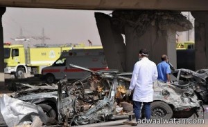 إدارة مرور منطقة الرياض تطلب أصحاب السيارات المتضررة من حادث ناقلة الغاز