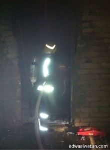 “مدني الطائف”يخّمد حريقاً اشتعل في منزل شعبي بـ”عودة الطائف”