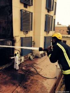 “مدني الباحة”يخّمد حريق سكن التدريب المهني