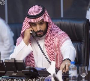 الأمير محمد بن سلمان يجري اتصالاً هاتفياً بالرئيس المصري