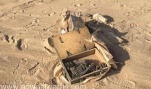 “الداخلية الكويتية”:ضبط ترسانة ضخمة من الأسلحة مدفونة بالرمال