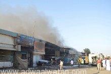 “مدني جدة” يسيطر على حريق اندلع في ورش حدادة”شمال جدة”