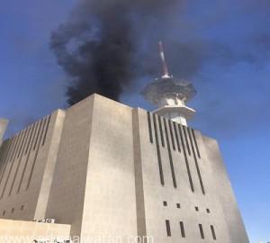 بالصور.. “مدني الرياض” يسيطر على حريق مبنى وزارة الثقافة والإعلام