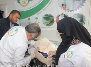 العيادات التخصصية السعودية بالزعتري تسعف الطفلة السورية إيلاف