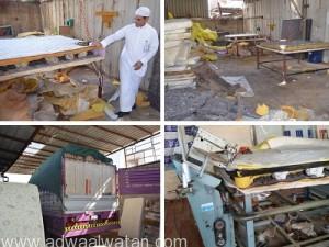 “التجارة” تغلق ثاني مستودع يعيد تصنيع مراتب الاسفنج الملوث في جدة