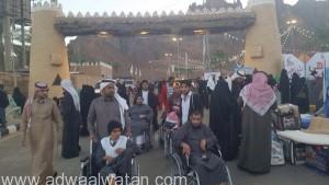 ذوي الإعاقة بحائل يزورون مهرجان الصحراء ..ويستمتعون في  فعاليات قطين البادية