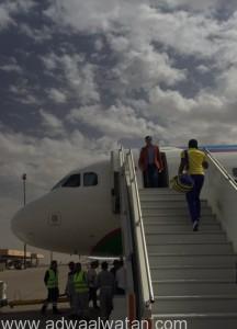 بالصور..النصر يغادر إلى أوزبكستان على متن طائرة خاصة
