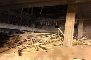 انهيار سقف مسجد تحت الإنشاء بتبوك وإصابة “4” عمال