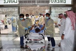 “صحة مكة” تنفيذ فرضية وهمية بمستشفى الملك فيصل للتعامل مع مصابين الحوادث‎