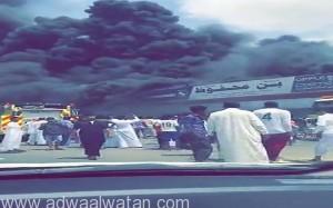 “مدني جازان” يسيطر على حريق هائل بأحد المحلات بأبو عريش