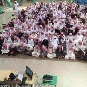 تعليم ومرور حائل يحاربان التهور والتفحيط بمحاضرة في ثانوية الشيخ محمد بن إبراهيم
