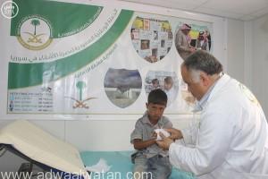 العيادات التخصصية السعودية تتعامل مع “2353” لاجئًا سوريًا داخل مخيم الزعتري