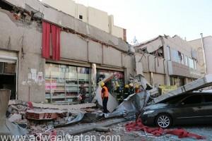 “مدني مكة المكرمة” يباشر حادث انهيار أحد المباني بـ”شوقية مكة”