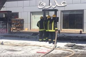 مدني المدينة المنورة : السيطرة على حريق نشب في محطة للوقود بمحافظة العلا