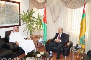 الملحق الثقافي السعودي بعمان يلتقي رئيس الجامعة الأردنية ويهنئه بمناسبة تعيينه رئيساً للجامعة