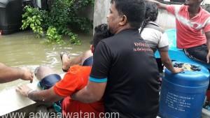 مصرع “200” واعتبار “400” في عداد المفقودين وتشريد “196” ألفاً في فيضانات سريلانكا