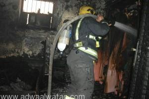 وفاة رضيع “اختناقاً” في حريق نشب بأحد المنازل في المدينة المنورة
