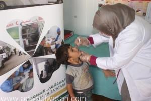 العيادات التخصصية السعودية تقدم لقاحات تطعيم لأكثر من 179 لاجئ سوري بمخيم الزعتري بالأردن