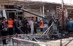 مقتل تسعة مصلين في تفجير انتحاري غرب بغداد‎ مساء أمس