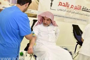 “آل الشيخ” يدشن حملة التبرع بالدم لمرابطي الحد الجنوبي