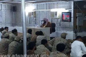 الشؤون الإسلامية بجازان تقوم بزيارة للجنود المرابطين بالحد الجنوبي