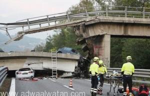 مقتل مُسن “سحقاً” إثر انهيار جسر فوق سيارات بإيطاليا