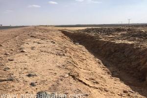 حفريات مشروع المياه الشامل تهدد حياة عابري طريق ”شويمس حائل”