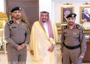 أمير القصيم يستقبل اللواء “المحيميد” بعد تعيينه مديراً لشرطة حائل