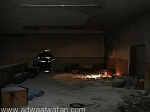 حالة وفاة و14 إصابة في حريق مطبخ لعمال شركة خاصة بوادي ملكان في العاصمة المقدسة
