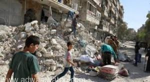 المرصد السوري : النظام السوري يجدد قصفه لأحياء حلب الشرقية