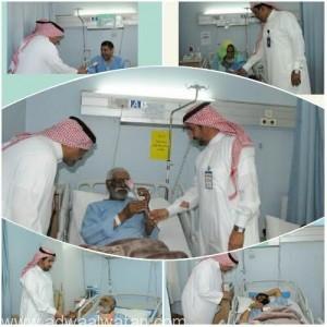 فريق الزيارات بلجنة أصدقاء المرضى يزور مستشفى الملك سعود