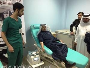 بدء حملة التبرع بالدم لجنود ومصابين الحد الجنوبي بمحافظة “أحد رفيدة”