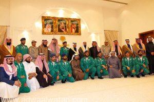 “محافظ حفر الباطن” يكرم فريق الصقور السعودية