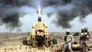 قوات التحالف تدمر منصة إطلاق صواريخ للمتمردين قبالة نجران