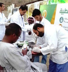 جمعية تعاطف الخيرية للخدمات الصحية بالباحة تختتم قافلتها في مهرجان”ربيع المخواة”