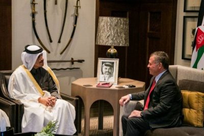 الملك “عبدالله الثاني” يستقبل وزير الخارجية القطري