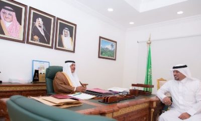 أمير الباحة يستقبل رئيس مجلس إدارة غرفة الباحة بمكتبه