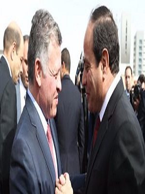 الملك عبد الله في برقية للرئيس السيسي: الأردن متضامن مع مصر ضد الإرهاب