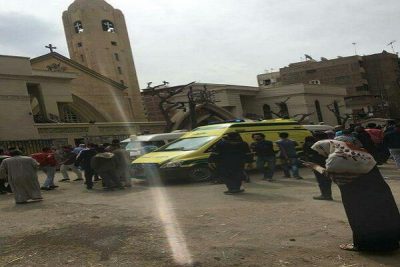 مصدر أمني مصري: عبوة كنسية مار جرجس تزن 6 كيلو مواد شديدة الانفجار