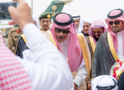 الأمير مشاري بن سعود يصل إلى منطقة الباحة