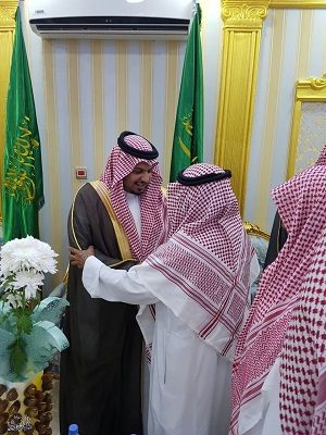 فضيلة الشيخ سلطان بن طراد يحتفي بصاحب السمو الأمير خالد بن سعود