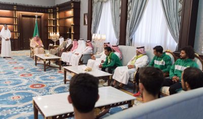 أمير الباحة  يستقبل رئيس نادي الحجاز بمناسبة صعوده إلى مصاف أندية الدرجة الثانية