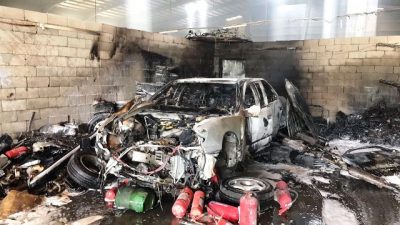 “مدني الطائف” يسيطر على حريق أتى على أحد الورش
