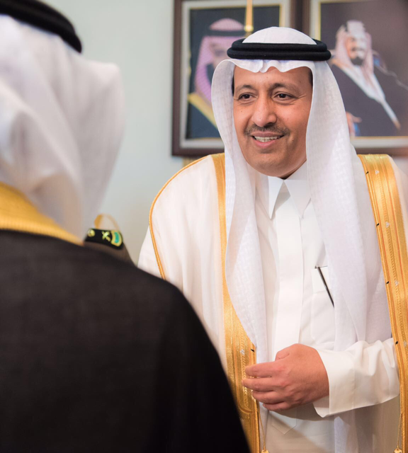 “أمير الباحة” يستقبل المهنئين بحلول عيد الفطر المبارك