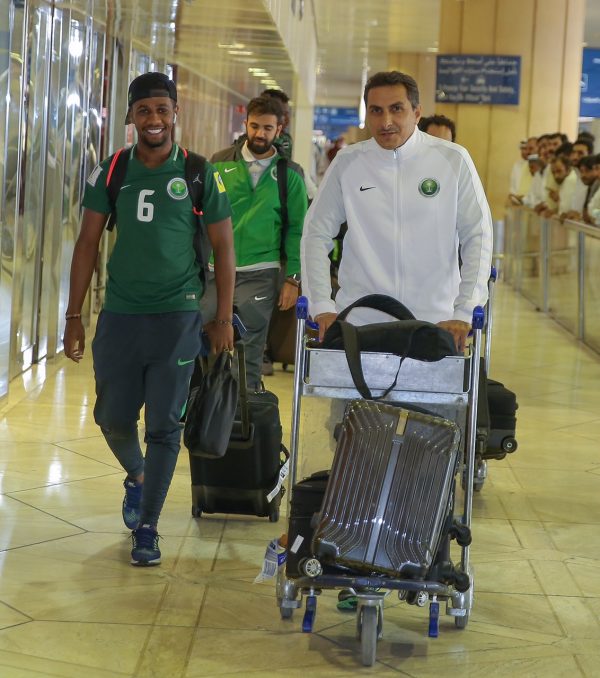 الأخضر الشاب يصل إلى” الرياض” و “STC” تحتفي بالبعثة