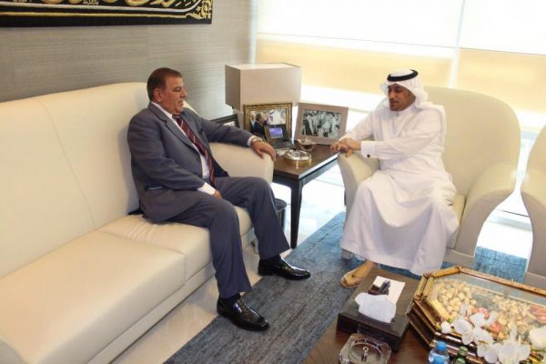 “السفير السعودي “بالأردن يستقبل القائم بالأعمال الليبي و محافظ عمان في مكتبه